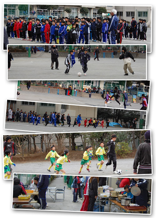 親子サッカーの様子